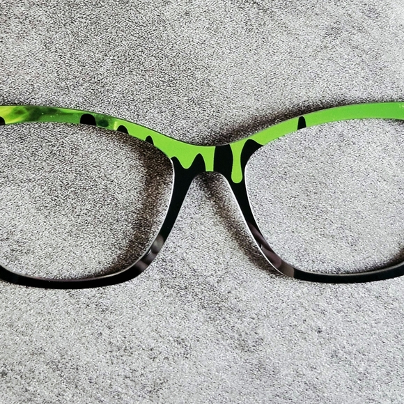 WANDA TOPPER METALLIC REFLECTIVE SLIME HALLOWEEN Pair Eyewear Brand Name Topper - Picture 1 of 12